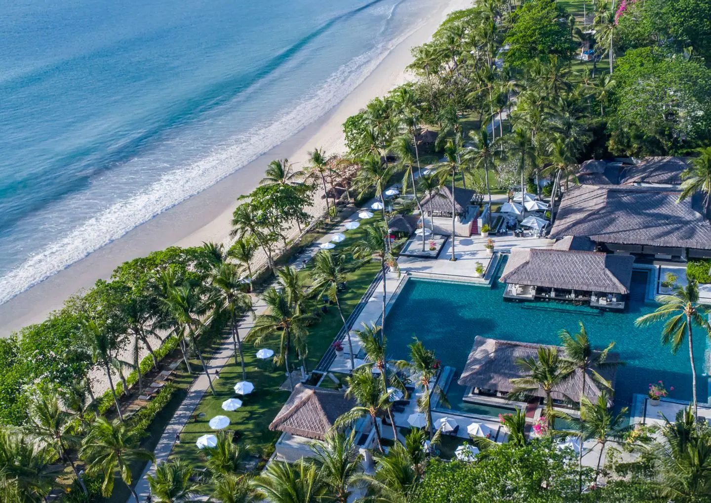 InterContinental Bali Resort aerial view over Jimbaran Bay